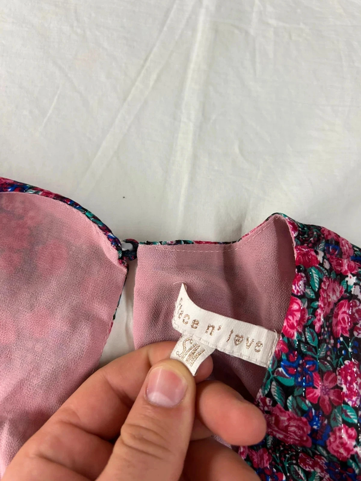 Vintage Peace n' Love Purple Pattern Summer Dress – photo 5